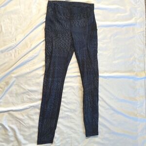 Lululemon Speed Up Tight 28 Space Dye Navy Grey Running Leggings Womens Size 6